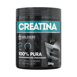 Creatina Monohidratada Pote 300g - 100% Pura Importada - Soldiers Nutrition