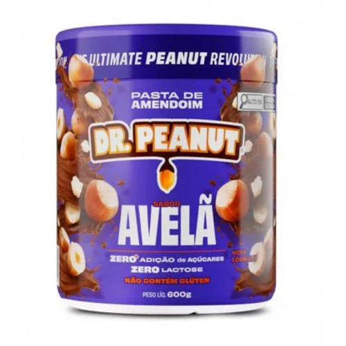 Pasta de Amendoim - 600g Avelã com Whey Protein - Dr. Peanut